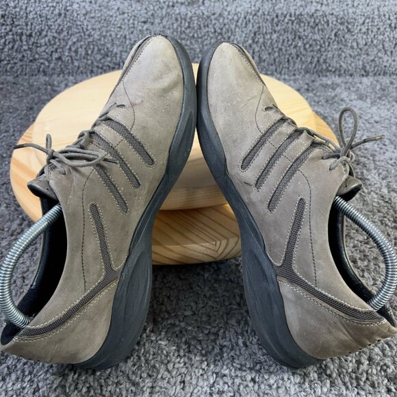 Clarks Wave Wheel Walking Shoe Womens Size 11 Brown Leather Casual Sneaker - Picture 5 of 8